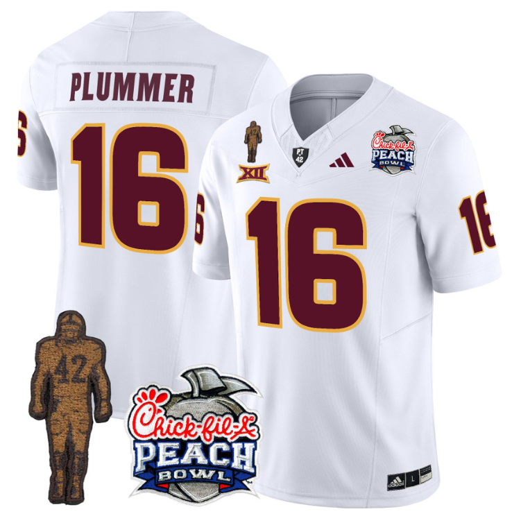 Jake Plummer Jersey #16 Arizona State Peach Bowl Patch V2 Stitched Football - Image 2