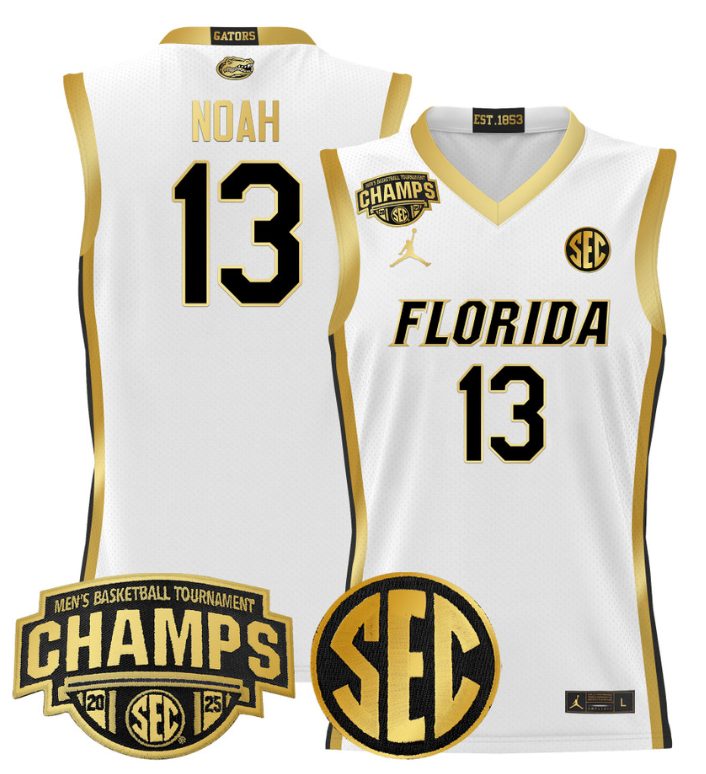 Joakim Noah Jersey #13 Florida Gators 2025 Tournament Champions Patch Basketball - Image 3
