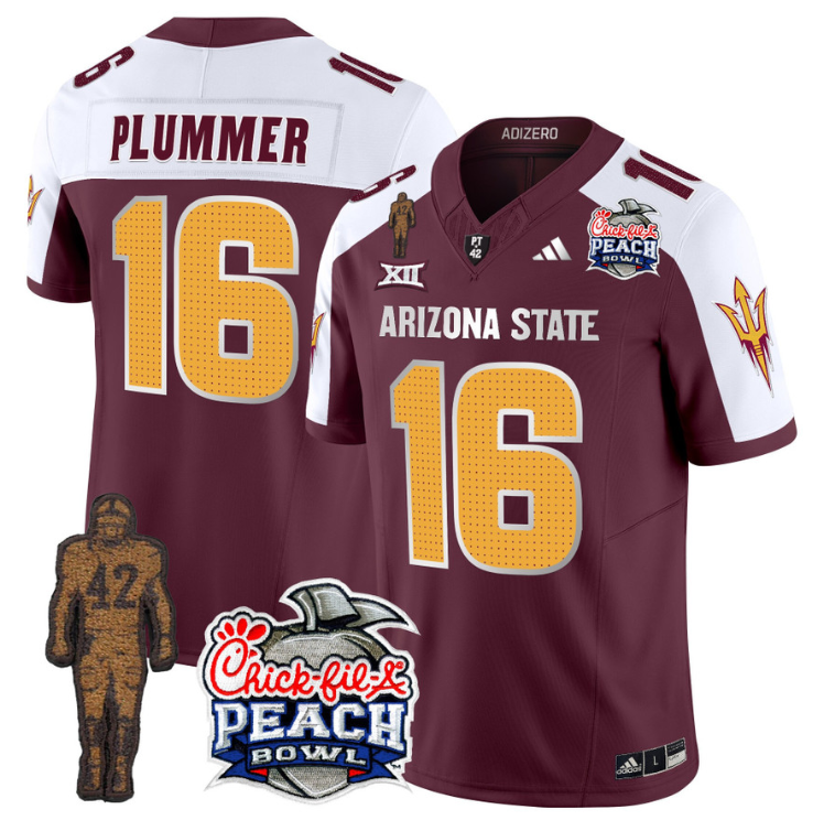 Jake Plummer Jersey #16 Arizona State Peach Bowl Patch V2 Stitched Football - Image 9