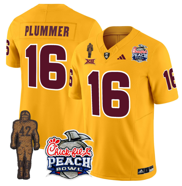 Jake Plummer Jersey #16 Arizona State Peach Bowl Patch V2 Stitched Football - Image 5