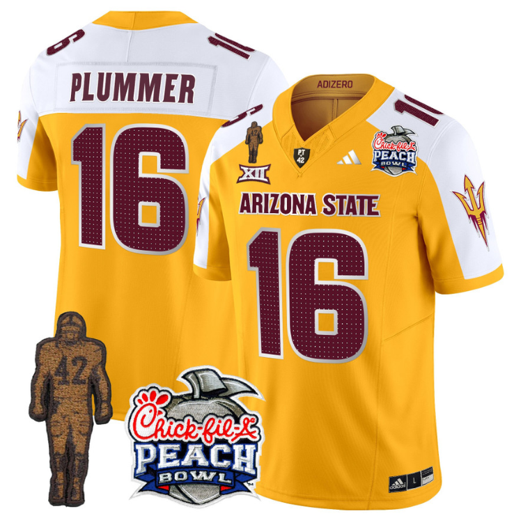 Jake Plummer Jersey #16 Arizona State Peach Bowl Patch V2 Stitched Football - Image 11