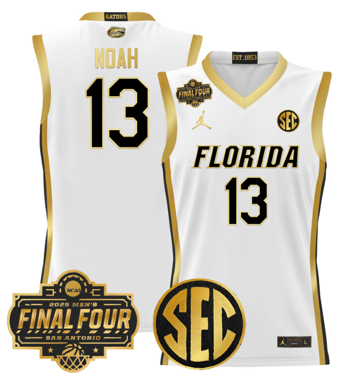 Joakim Noah Jersey #13 Florida Gators 2025 Final Four Patch Stitched Basketball - Image 3