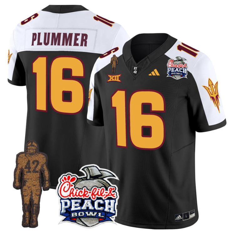 Jake Plummer Jersey #16 Arizona State Peach Bowl Patch V2 Stitched Football - Image 7