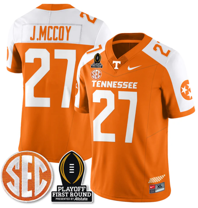 Jermod McCoy Jersey #27 Tennessee Vols Playoff First Round Patch Football Stitched - Image 5