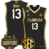 Joakim Noah Jersey #13 Florida Gators 2025 National Champions Patch Basketball