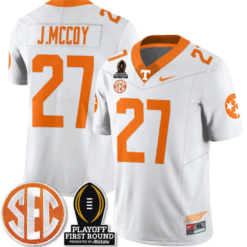 Alternative view of Jermod McCoy Jersey #27 Tennessee Vols Playoff First Round Patch Football Stitched