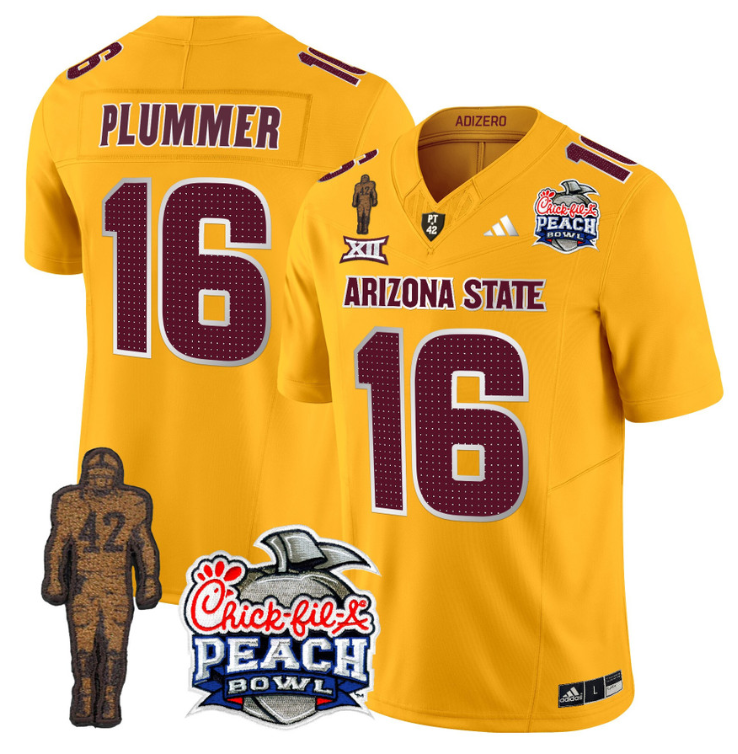 Jake Plummer Jersey #16 Arizona State Peach Bowl Patch V2 Stitched Football - Image 10