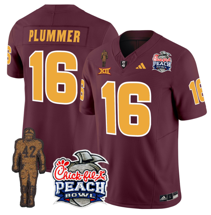 Jake Plummer Jersey #16 Arizona State Peach Bowl Patch V2 Stitched Football - Image 3