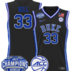 Grant Hill Jersey #33 Duke Blue Devils 2025 ACC Champions Stitched Basketball