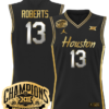 JWan Roberts Jersey #13 Houston Cougar 2025 Big 12 Champions Basketball