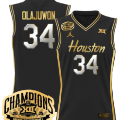 Hakeem Olajuwon Jersey #34 Houston Cougar 2025 Big 12 Champions Basketball