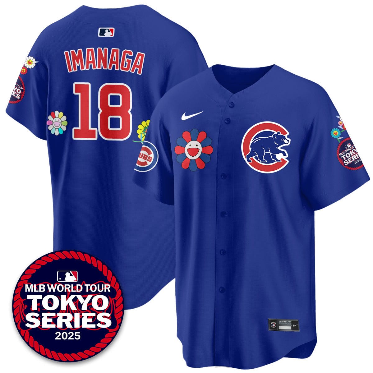 Chicago Cubs Tokyo Series 2025 Vapor Premier Limited Jersey - Stitched - Image 24
