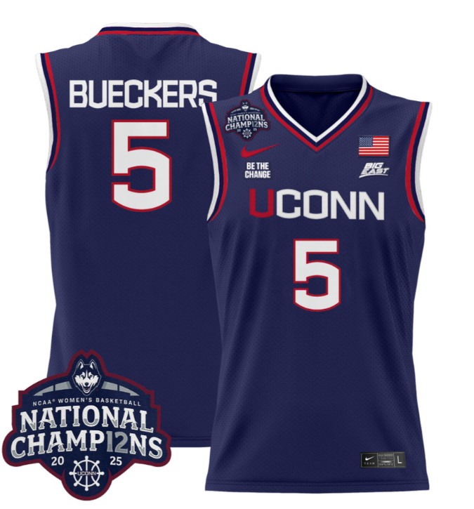 Paige Bueckers Jersey #5 UConn Huskies 2025 National Champions Patch Stitched Basketball - Image 2