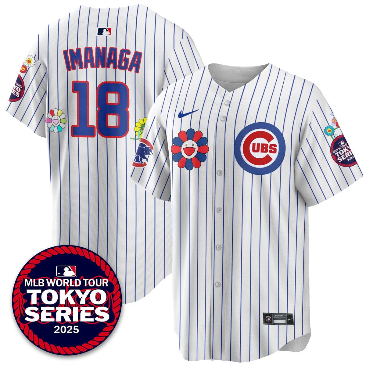 Chicago Cubs Tokyo Series 2025 Vapor Premier Limited Jersey - Stitched - Image 7