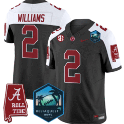 Ryan Williams Jersey #2 Alabama Crimson Tide 2025 ReliaQuest Bowl Stitched Football