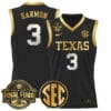 Rori Harmon Jersey #3 Texas Longhorns 2025 Sec Final Four Patch Stitched Basketball