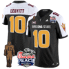 Sam Leavitt Jersey #10 Arizona State Peach Bowl Patch V2 Stitched Football