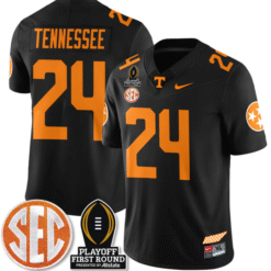 Tennessee Jersey #24 Tennessee Vols Playoff First Round Patch Football Stitched