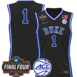Team Jersey #1 Duke Blue Devils 2025 Final Four Patch Basketball Stitched