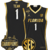 Team Jersey #1 Florida Gators 2025 National Champions Patch Stitched Basketball