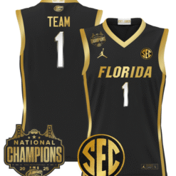 Team Jersey #1 Florida Gators 2025 National Champions Patch Stitched Basketball