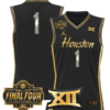 Team Jersey #1 Houston Cougars 2025 Final Four Patch Stitched Basketball