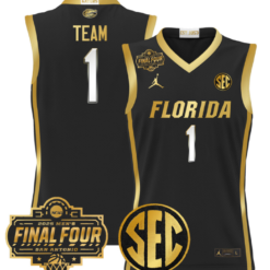 Team Jersey #1 Florida Gators 2025 Final Four Patch Stitched Basketball