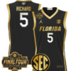 Will Richard Jersey #5 Florida Gators 2025 Final Four Patch Stitched Basketball