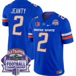 Alternative view of Ashton Jeanty Jersey #2 Boise State Broncos 2024 Championship Stitched Football