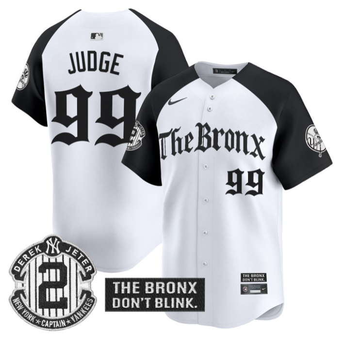 Aaron Judge Jersey #99 Yankees The Bronx Gothic Ink Drop Edition Stitched Baseball