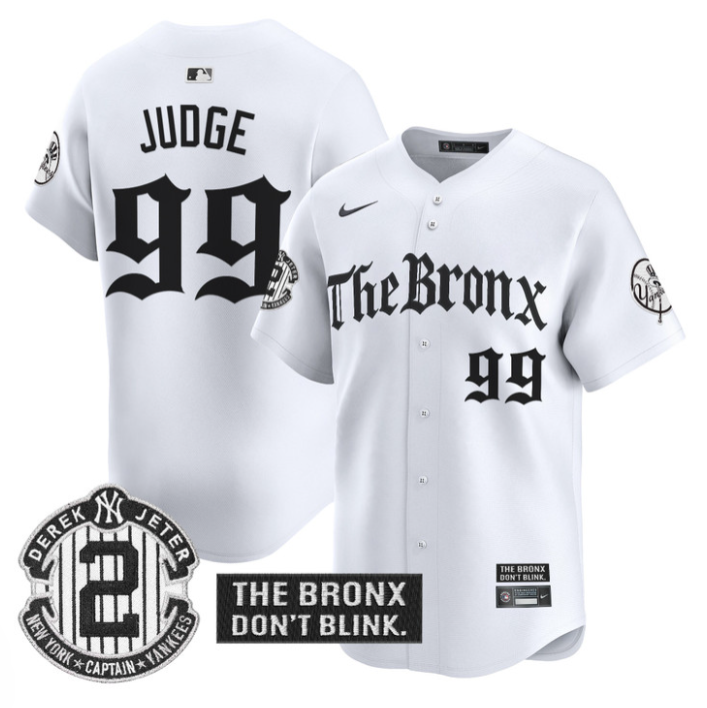 Aaron Judge Jersey #99 Yankees The Bronx Gothic Ink Drop Edition Stitched Baseball - Image 2
