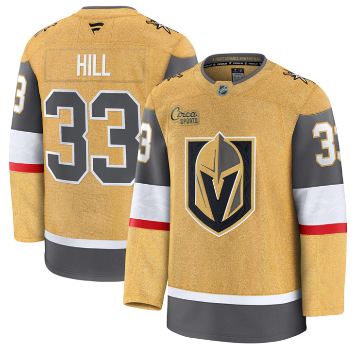 Adin Hill Jersey #33 Vegas Golden Knights Premium Stitched Hockey