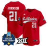 Alana Johnson Jersey #21 Texas Tech Red Raiders Softball 2025 World Series Stitched Baseball