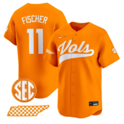 Andrew Fischer Jersey #11 Tennessee Vols 2025 Premier Limited Stitched Baseball