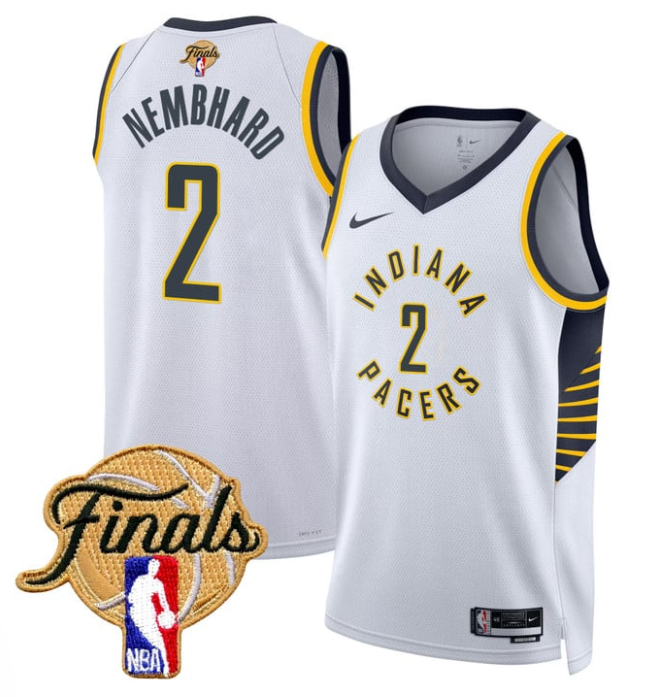 Andrew Nembhard Jersey #2 Indiana Pacers 2025 Finals Swingman 24-25 City Stitched Basketball - Image 6