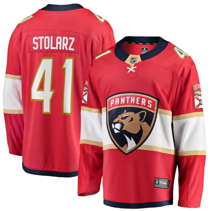 Anthony Stolarz Jersey 41 Florida Panthers 2025 Breakaway Player Stitched Hockey