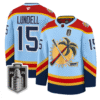 Anton Lundell Jersey #15 Florida Panthers 2025 Stanley Cup Final Stitched Hockey