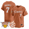 Ashton Maloney Jersey #7 Texas Longhorns 2025 National Champions Stitched Baseball