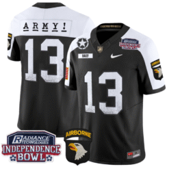 Bryson Daily Jersey #13 Army Black Knights Independence Bowl Patch Stitched Football