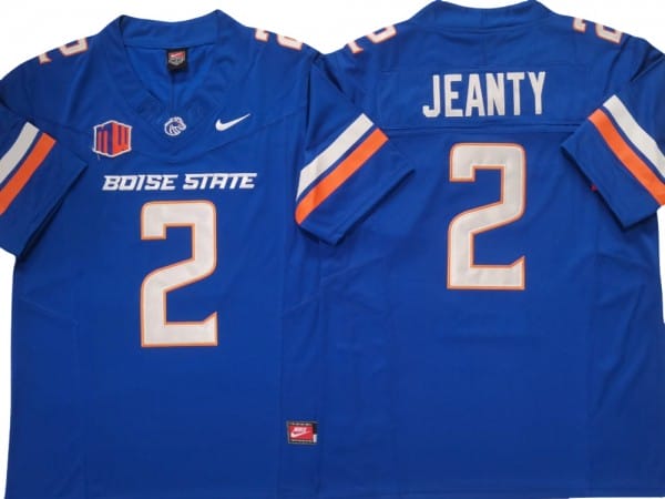 Ashton Jeanty Jersey #2 Boise State Broncos Black Vapor F.U.S.E. Limited Stitched Football - Image 6