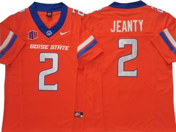 Ashton Jeanty Jersey #2 Boise State Broncos Black Vapor F.U.S.E. Limited Stitched Football - Image 4