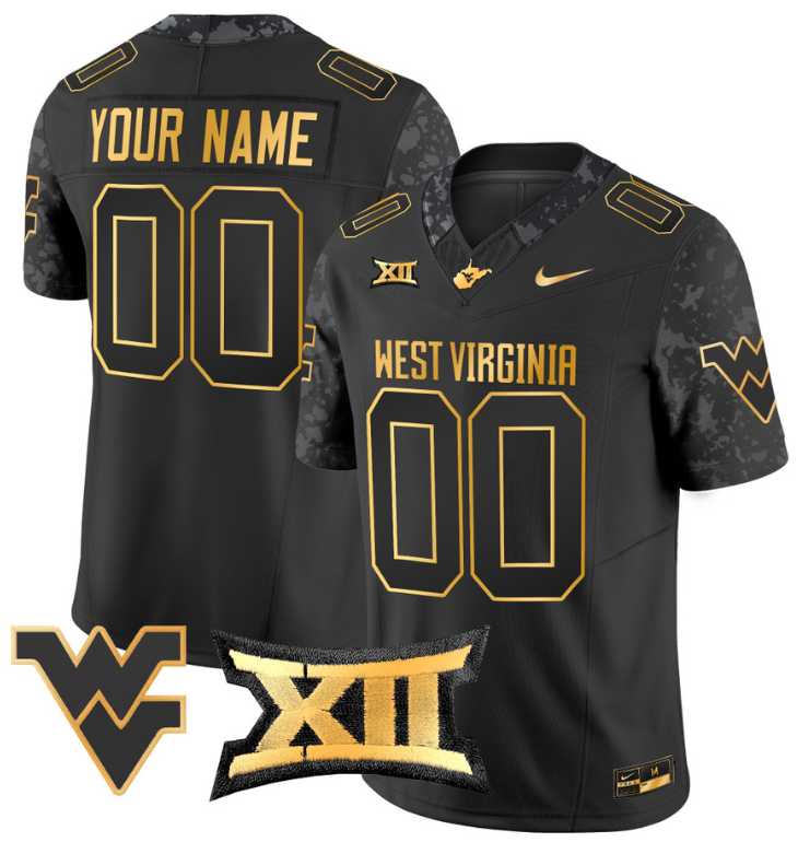 Custom West Virginia Jersey Name, Number Game Football Stitched - Image 4