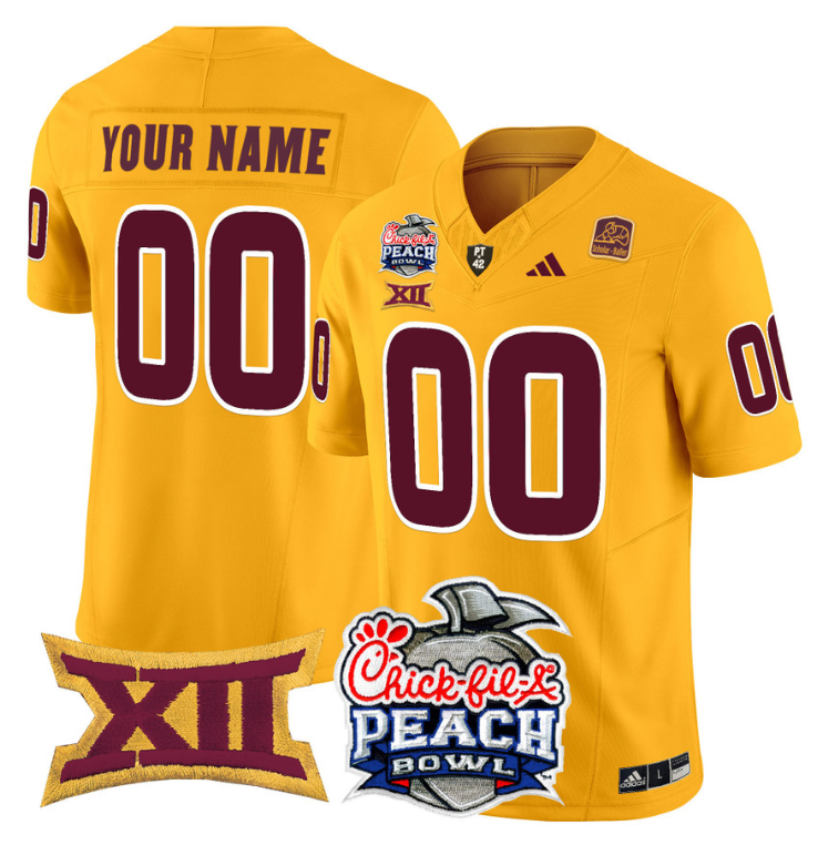 Custom Arizona State Sun Jersey 2025 Peach Bowl Patch Stitched Football - Image 5