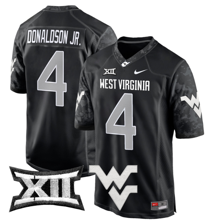 CJ Donaldson Jr Jersey #4 West Virginia Mountaineers Game Football Stitched - Image 8
