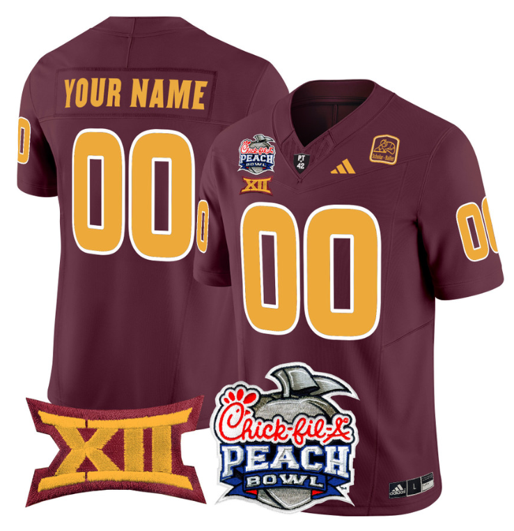 Custom Arizona State Sun Jersey 2025 Peach Bowl Patch Stitched Football - Image 3