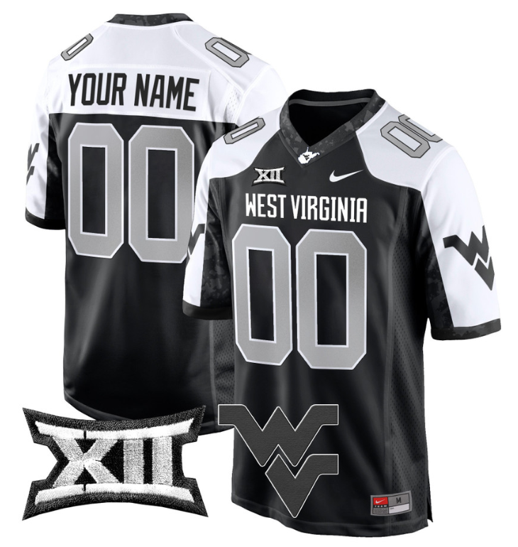 Custom West Virginia Jersey Name, Number Game Football Stitched