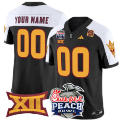 Custom Arizona State Sun Jersey 2025 Peach Bowl Patch Stitched Football
