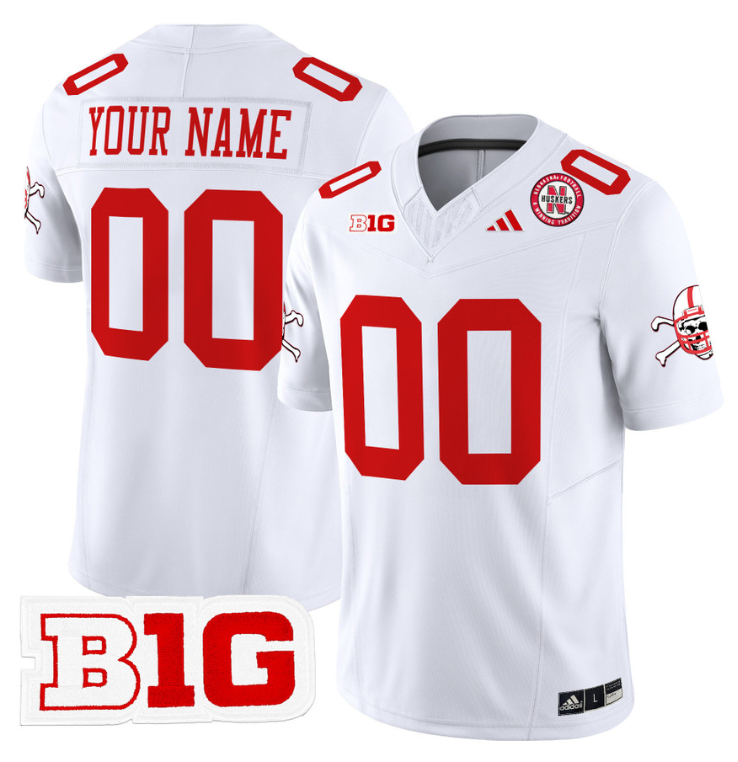 Custom Nebraska Cornhuskers Jersey 2024 Vapor V2 Stitched Football - Image 2