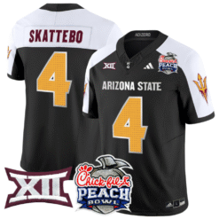 Cam Skattebo Jersey #4 Arizona State Sun Devils 2025 Peach Bowl Stitched Football