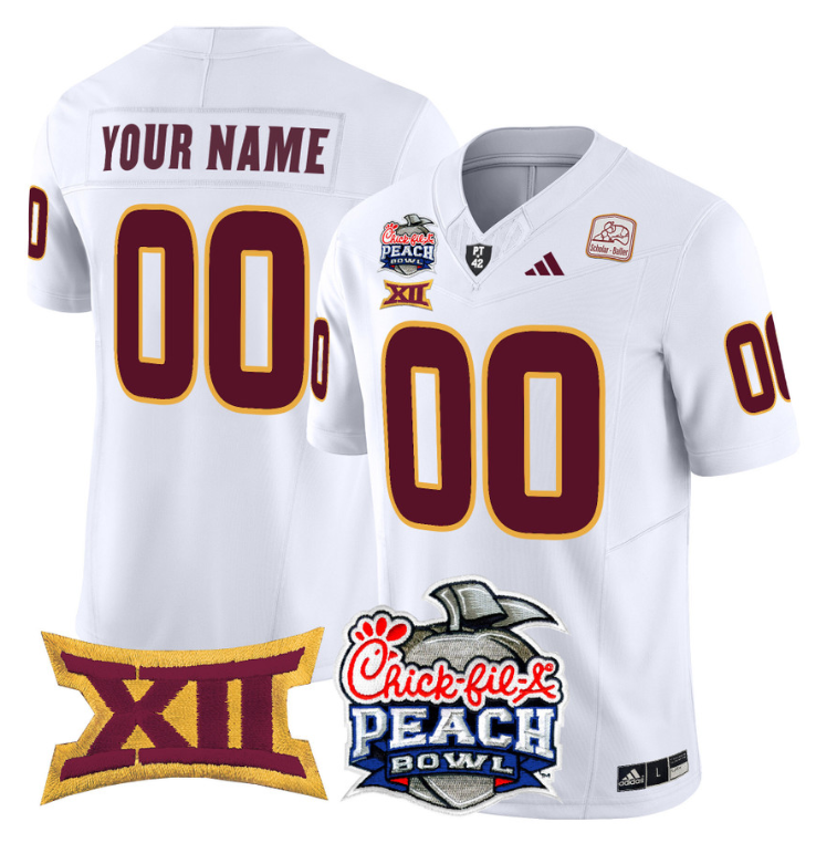 Custom Arizona State Sun Jersey 2025 Peach Bowl Patch Stitched Football - Image 2